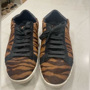 Saint Laurent Tiger Print Sneaker Size 38.5